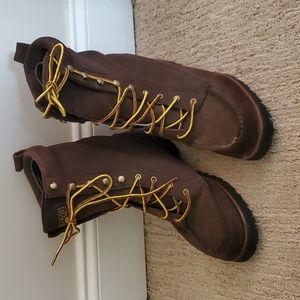 Sz 9.5 Men's Brown suede Polo boots